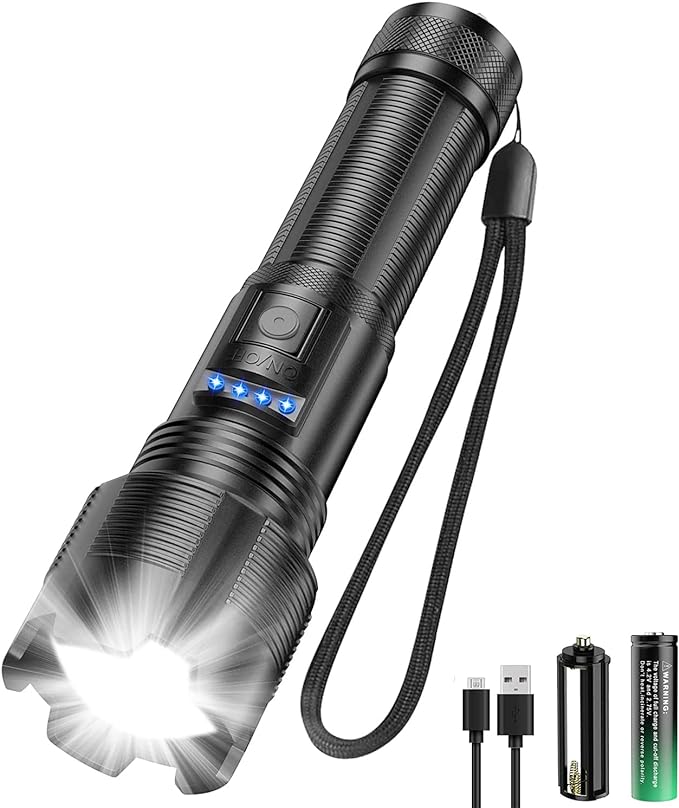 mpe de poche LED ultra lumineuse rechargeable par USB (1 pile 18650) T022- XHP50 - Hopbattools